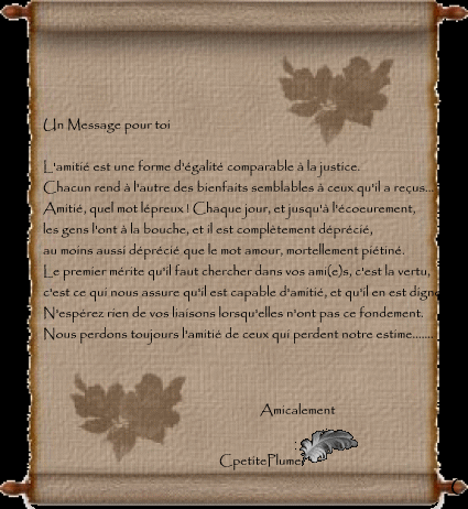 l'amitie
